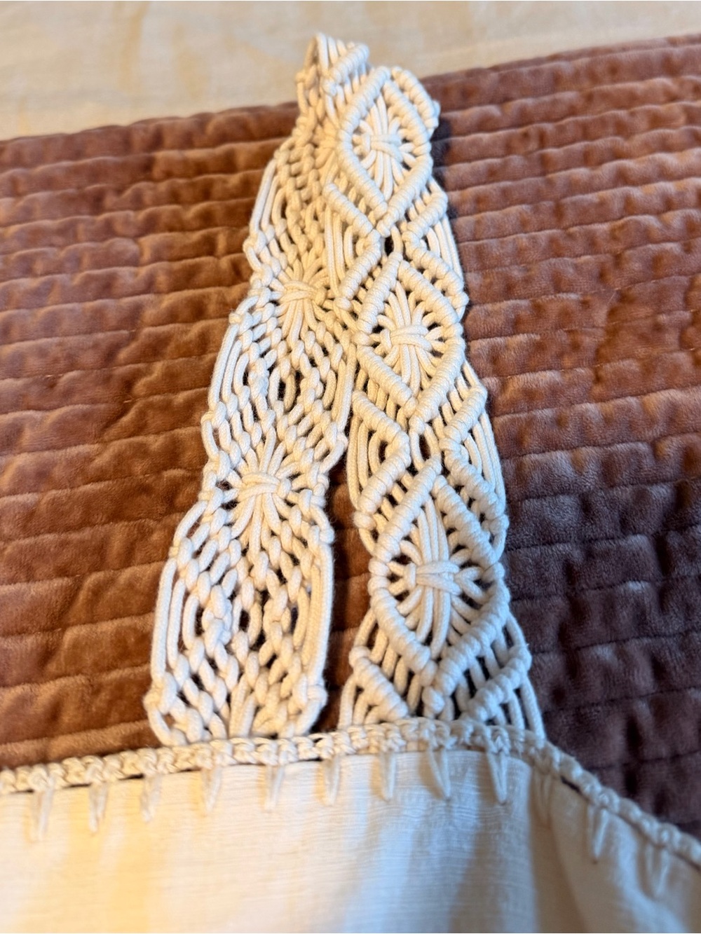 Jonathan Simkhai Cream Crochet-Trim Mini Dress - Picture 4 of 7